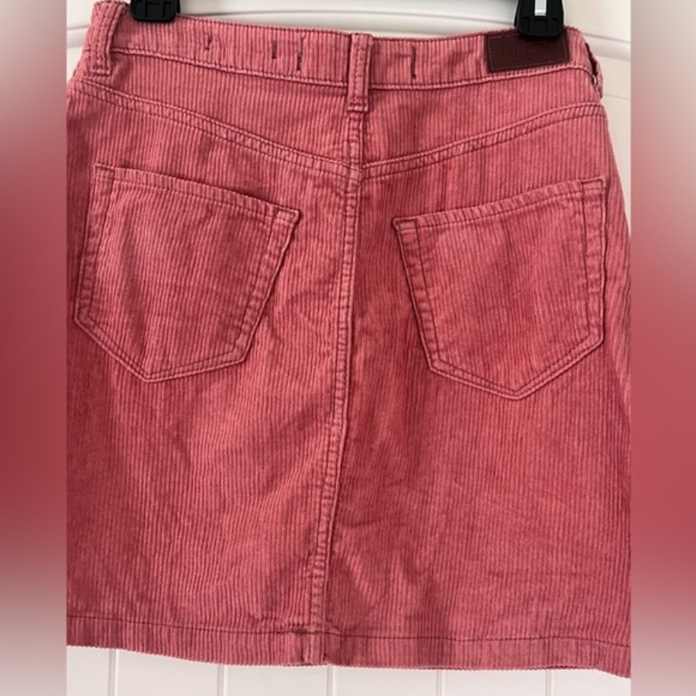 Hollister CA Size 5 (27) Corduroy Ultra High Rise Mini Skirt Button Front Womens - Picture 4 of 6